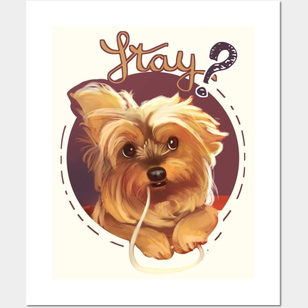 Trufa the Yorkie Wall Art by AshenShop